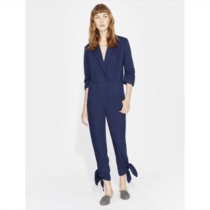 NWT Halston Heritage denim jumpsuit